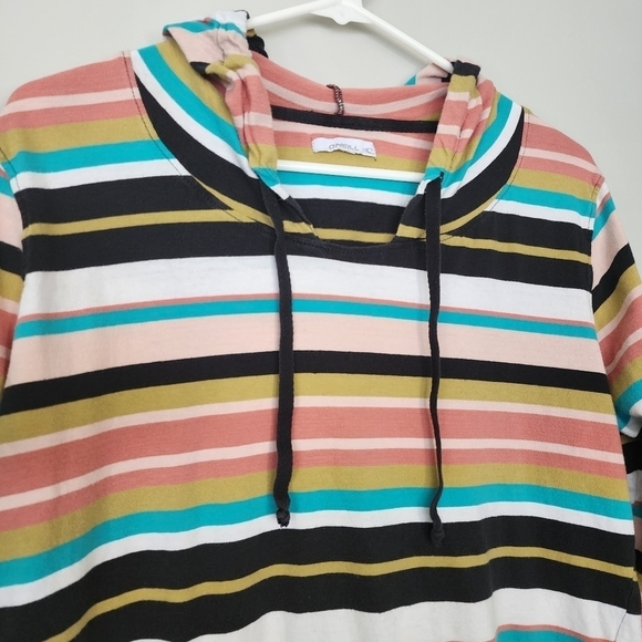 O'neill Striped hooded Long sleeve t-shirt size small - Picture 3 of 5